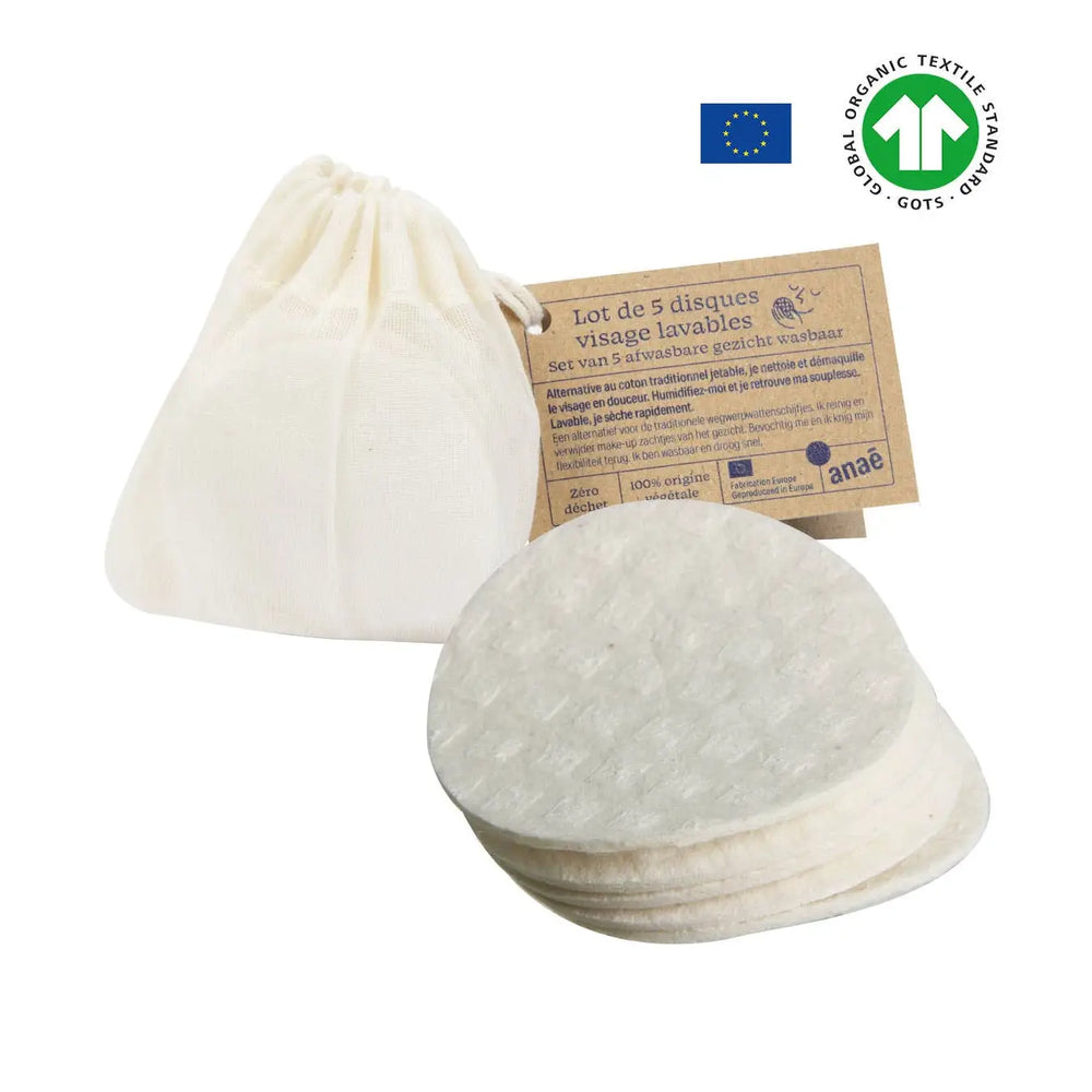 Tvättbara pads i eko-bomull