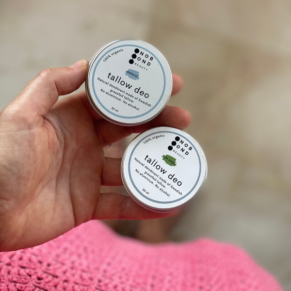 Tallow deo – naturlig deodorant i olika dofter utan aluminium